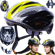 KASK NA ROWER ROLKI MĘSKI DAMSKI Z DASZKIEM SZOSOWY MTB REGULOWANY 54-62cm