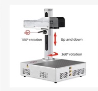 Znakowarka laserowa fiber 30W z obrotową windą
