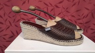 NOME klapki damskie skórzane espadryle r. 39