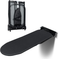 Deska do prasowania ścienna czarna 91,5x31 cm składana obracana