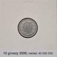 *P[0704] POLSKA 10 groszy 2006 III Rzeczpospolita Orzeł (heraldyka) *Holder
