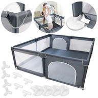 KOJEC SZARY DLA DZIECI PLAC ZABAW MODUŁOWY SUCHY BASEN Z PODŁOGĄ 150X180CM