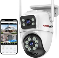 Kamera monitorująca WiFi 6mpx 360 IP66 GUOANVISION Podwójny obiektyw