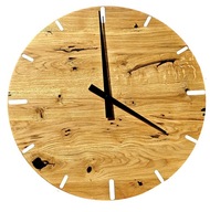 Zegar ścienny drewniany Dąb Duży 48cm