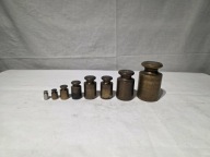 Odważniki mosiężne - zestaw 10g-1kg