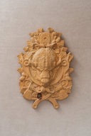 Ozdoby drewniane, Bizon, płaskorzeźba na ścianę, prezent dla dziadka