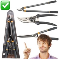 ZESTAW SEKATORÓW NOŻYC OGRODOWYCH POWERMAT 3szt DO GAŁĘZI KRZEWÓW ŻYWOPŁOTU