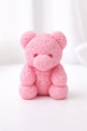 Różany Miś 3D – Dekoracyjna Figurka– Prezent walentynkowy