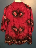 Tunika batikowa z wiązaniem