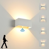 KUKAK Lampa ścienna LED do użytku na zewnątrz, z czujnikiem ruchu, 24W B267