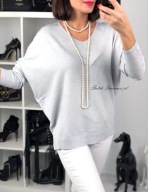 SWETER CLASSIC BASIC DEKOLT V J.SZAROŚĆ