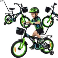ROWER DZIECIĘCY 14 CALI BMX ROWEREK Z PROWADNIKIEM KOŁA BOCZNE KOSZYK