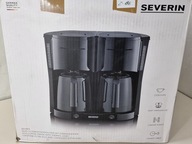 Podwójny ekspres przelewowy do kawy z 2 dzbankami Severin KA 9315 czarny
