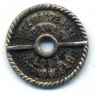 Nakrętka do odznaki M.Łaszczewski, Łódź. Srebro