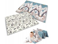 PIANKOWA EDUKACYJNA SKŁADANA DUŻA MATA DLA DZIECI 150x200 PIANKA XPE NUKIDO