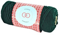 Sznurek do makram 3PLY - kolor ZIELEŃ BUTELKOWA skręcany 3mm-50m