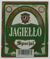 ETYKIETA PIWO JASNE JAGIEŁŁO SPECJAL BROWAR CHEŁM POKRÓWKA