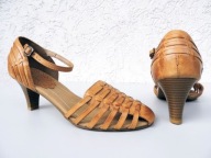 Skórzane sandałki *Manfield* roz 38