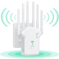 WZMACNIACZ SYGNAŁU WIFI REPEATER 1200Mb/s DUŻA MOC - 6 ANTENY
