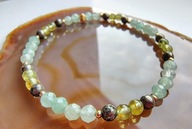 Bransoletka Karty Tarota (Awenturyn Oliwin Piryt) Królowa Denarów