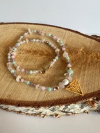 Naszyjnik handmade Oko Proroka kryształ amazonit