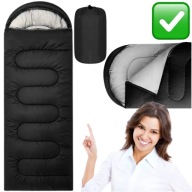 ŚPIWÓR TURYSTYCZNY CIEPŁY 2w1 KOŁDRA 210x75cm WYGODNY DZIECIĘCY | NILS CAMP