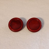 Bordowe klipsy retro