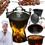 KOCIOŁEK ŻELIWNY MYŚLIWSKI STAZER 5L GRAWER DZIK GARNEK OGNISKO