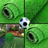 SZTUCZNA TRAWA ZIELONA OZDOBNA WYTRZYMAŁA NA BALKON I DO OGRODU 2 M I 7MM