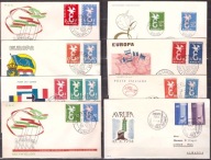 CEPT Europa FDC 1958 rocznik komplet