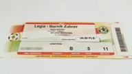 bilet LEGIA Warszawa - GÓRNIK Zabrze 20.10.2004