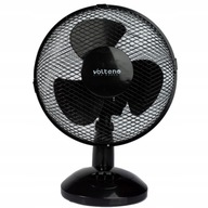 Cichy wentylator stołowy 21W - 2 prędkości, oscylacja, czarny