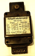 KLINGELTRANSFORMATOR TYPE 4,0 V.A. stary transformator 220v ZOBACZ