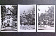 POLANICA ZDRÓJ Park Zdrojowy , Sanatoria 1955 , zestaw 3 pocztówek