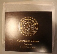 LUNAR 2 II KOMPLET 1 $ DOLAR AUSTRALIA 2008 - 2019 CAŁA SERIA 12 x 1 OZ 999