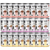 MOKRA KARMA DLA PSA 75% MIĘSA MIX 24x415g. 9,96 kg KAWAŁKI TUF TUF