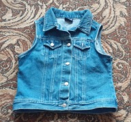 CRASH ONE - dżinsowa kamizelka dziewczęca 140