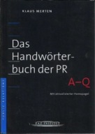Das HANDWORTERBUCH der PR Band 1-2 Klaus MERTEN