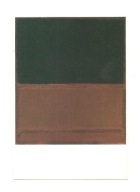 Pocztówka - Mark Rothko, 1959 / Czarna i bordowa abstrakcja / OPIS !!!