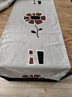 Długi bieżnik obrus skandynawski tkany super serweta 40x220 len