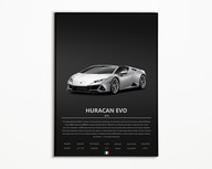 PLAKAT LAMBORGHINI HURACAN EVO IDEALNY NA PREZENT OBRAZ NA ŚCIANE A3