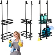 PÓŁKA ŁAZIENKOWA WISZĄCA ZAWIESZANA NA SZYBĘ PRYSZNIC KABINĘ METALOWA