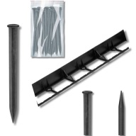 Obrzeże ogrodowe tworzywo sztuczne 5000 cm x 4,5 cm czarny