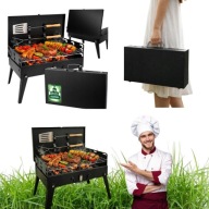 GRILL GRIL OGRODOWY WĘGLOWY TURYSTYCZNY SKŁADANY W WALIZKE PRZENOŚNY XXL