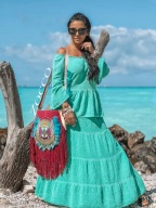 ZOCCO Maxi komplet spódnica z bluzką hiszpański styl