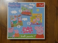 Puzzle 3w1 Świnka Peppa Trefl 34057