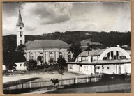 Wisła k. Ustroń. Kościół i hala targowa. Fot. T. Hermańczyk. Obieg 1960r.