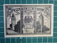 Niemcy,banknot notgeld,75 fenigów Paczków 1922