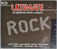 Ultimate Rock 60 Essential Rock Judast Priest Toto ELO Boston EX 3x CD Irl