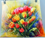 # POSZEWKA - POLIESTER / JEDWAB - 45 X 45 cm - D3